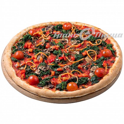 Веганская пицца со шпинатом